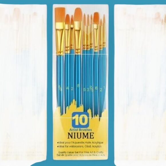 Paint Brushes 10 pieces Round Pointed Tip Artist Paintbrushes NWT - Picture 14 of 14